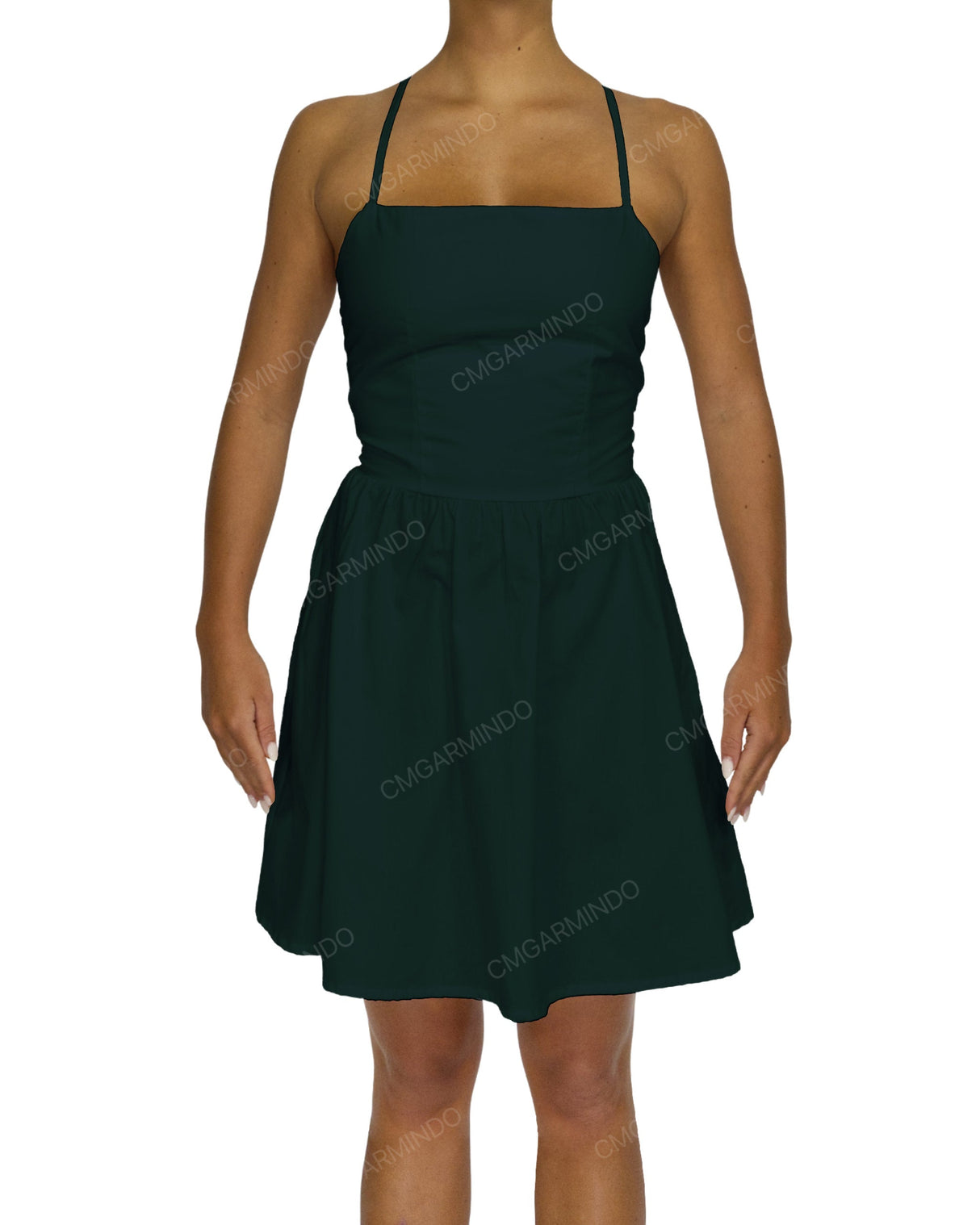 Criss Cross Back Mini Dress