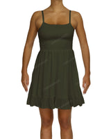 Shirred Midi Dress