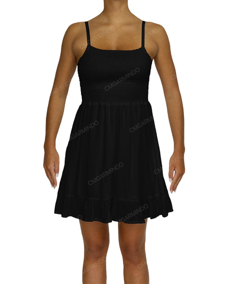 Shirred Midi Dress