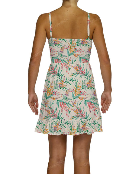 Shirred Midi Dress