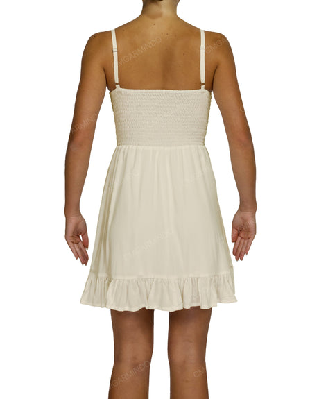 Shirred Midi Dress