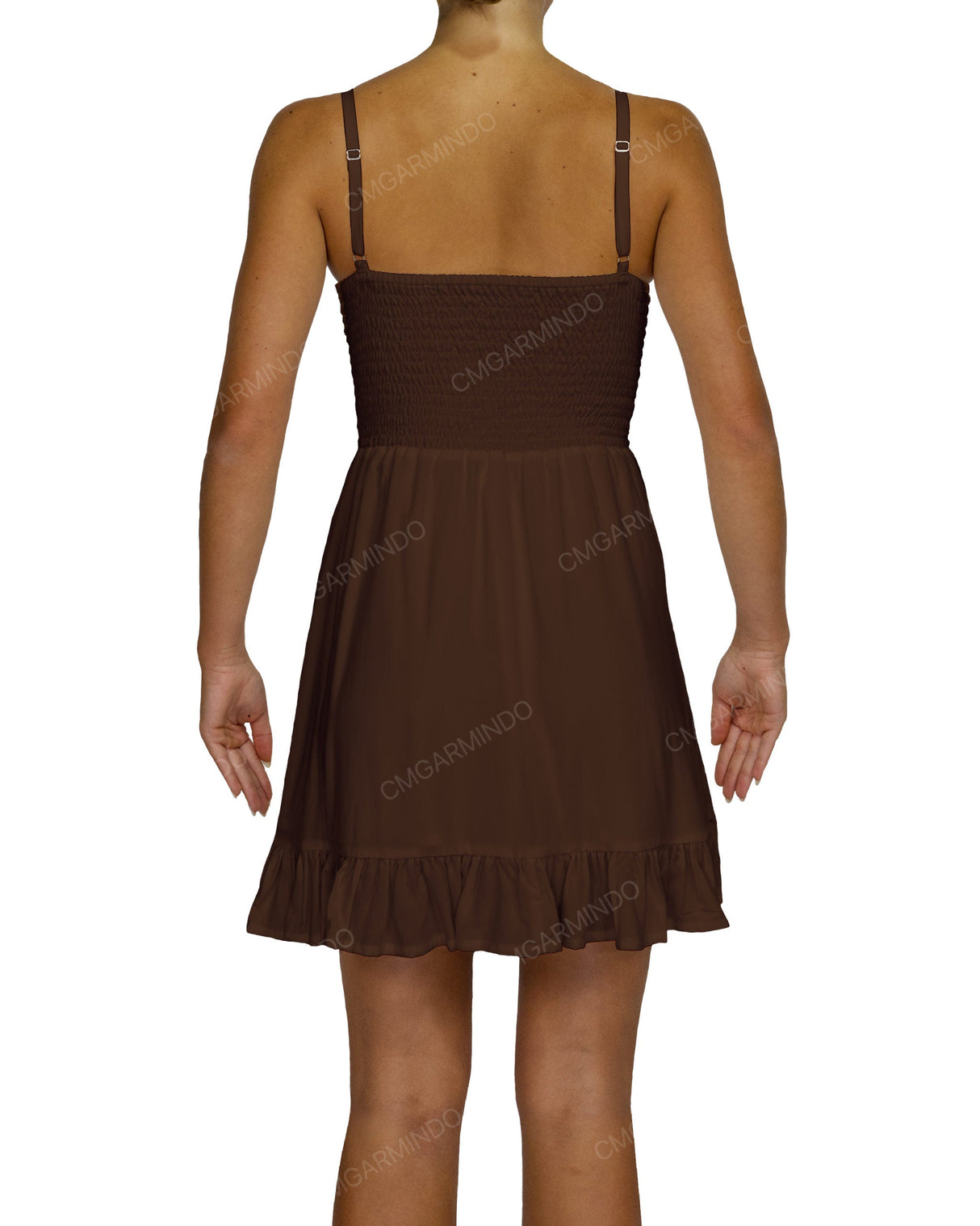 Shirred Midi Dress