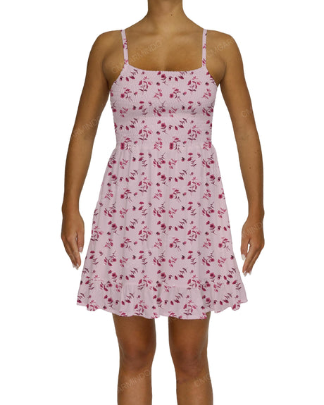 Shirred Midi Dress