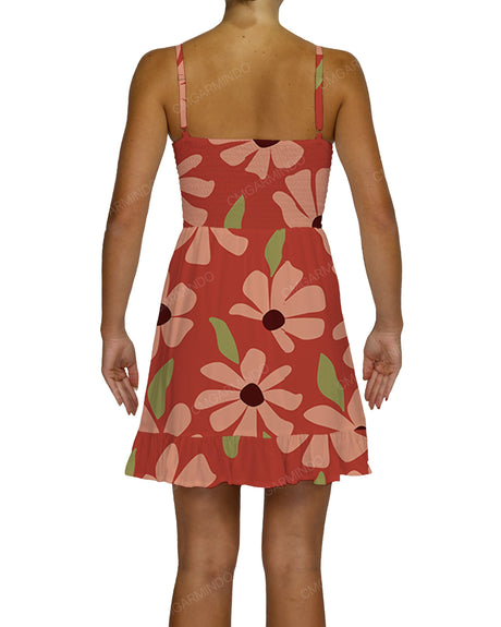 Shirred Midi Dress
