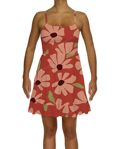 Shirred Midi Dress