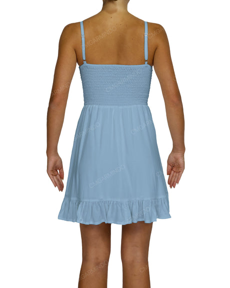 Shirred Midi Dress