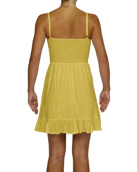 Shirred Midi Dress