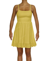 Shirred Midi Dress