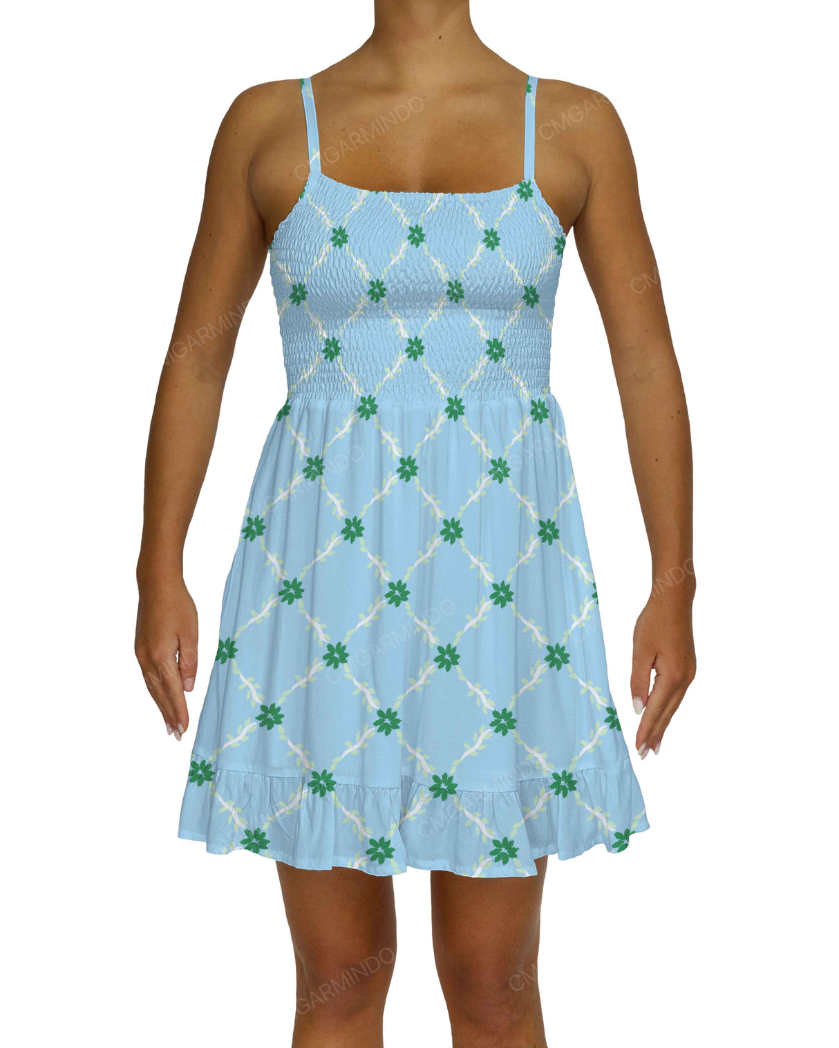 Shirred Midi Dress
