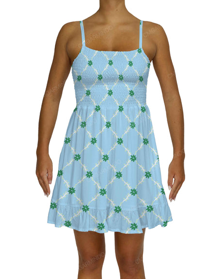 Shirred Midi Dress