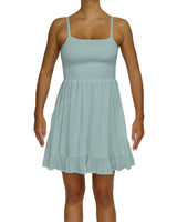 Shirred Midi Dress