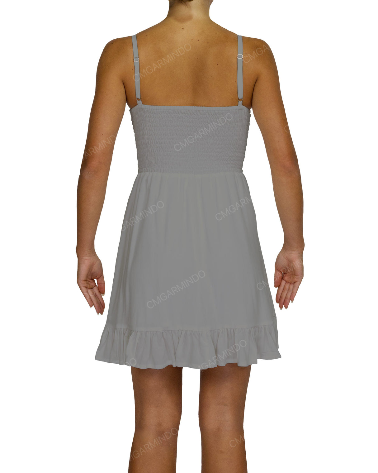 Shirred Midi Dress
