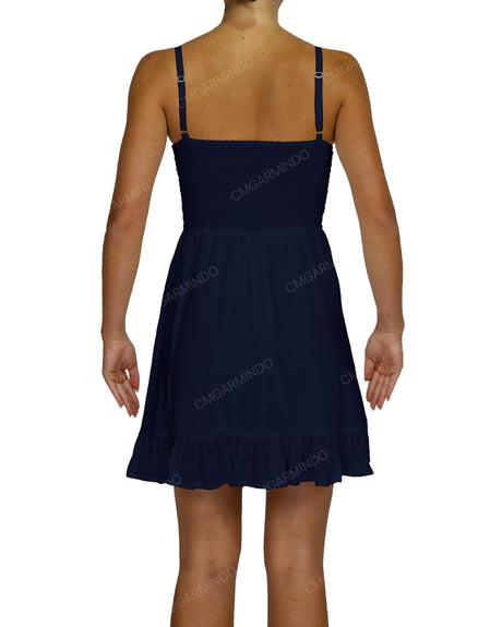 Shirred Midi Dress