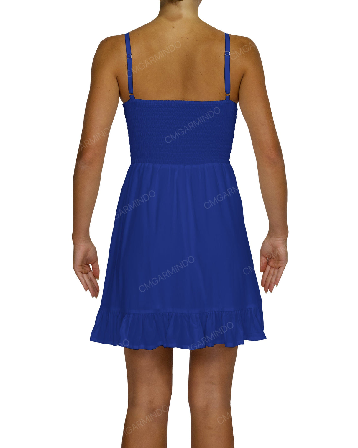 Shirred Midi Dress