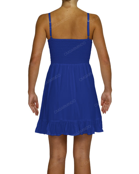 Shirred Midi Dress