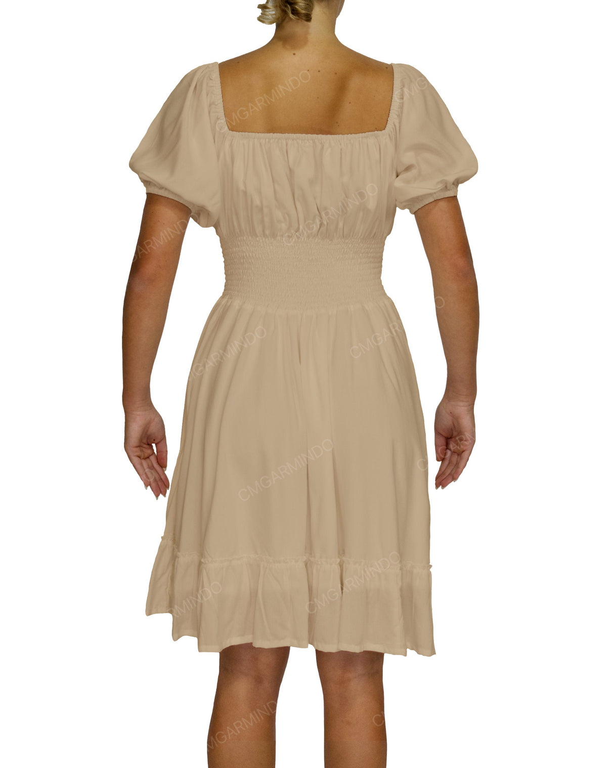 Puff Sleeve Midi Dress