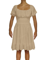 Puff Sleeve Midi Dress