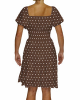 Puff Sleeve Midi Dress