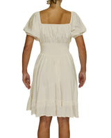 Puff Sleeve Midi Dress