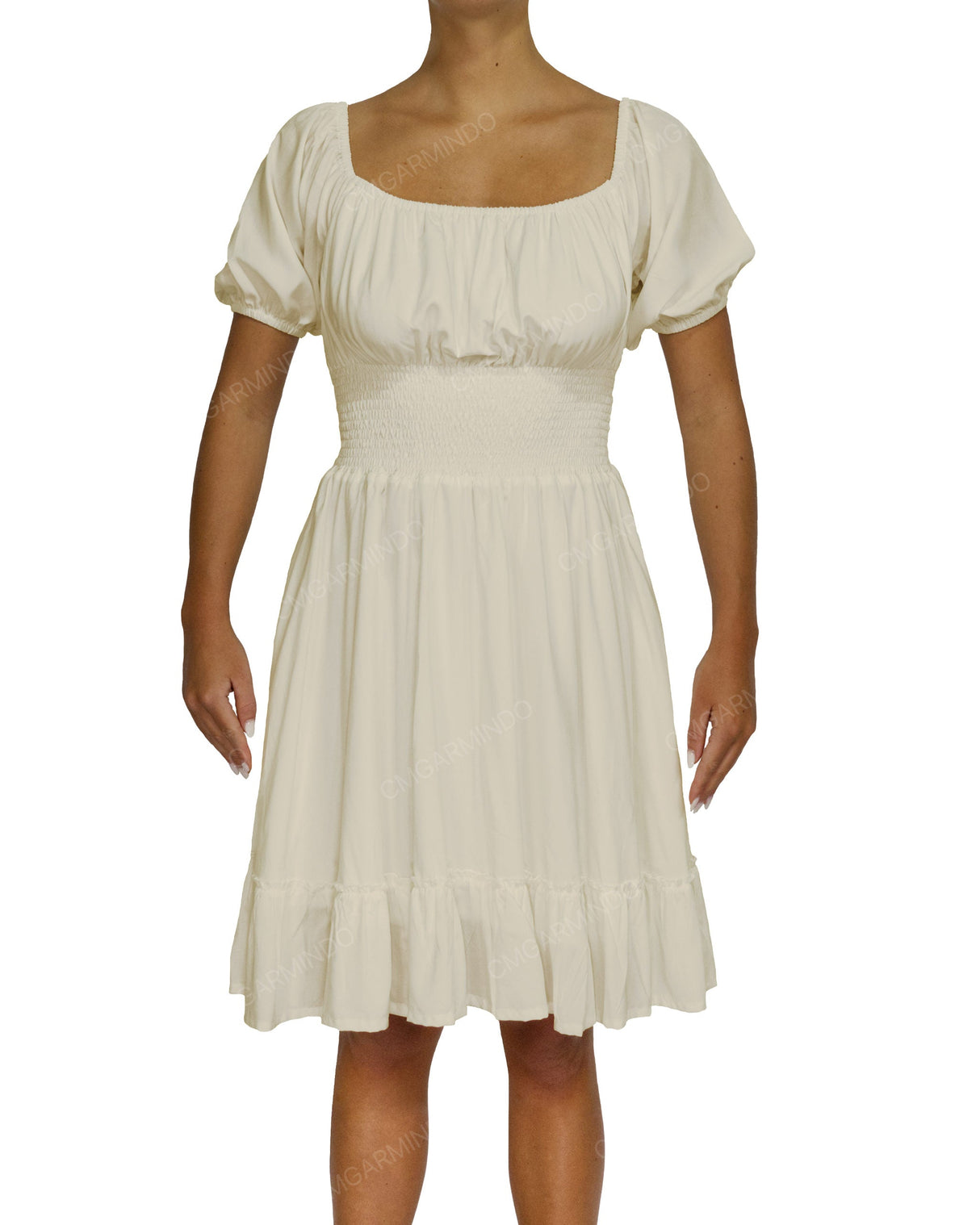 Puff Sleeve Midi Dress