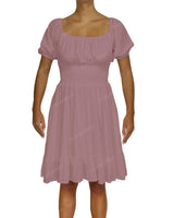 Puff Sleeve Midi Dress