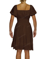 Puff Sleeve Midi Dress