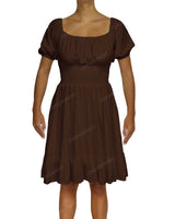Puff Sleeve Midi Dress