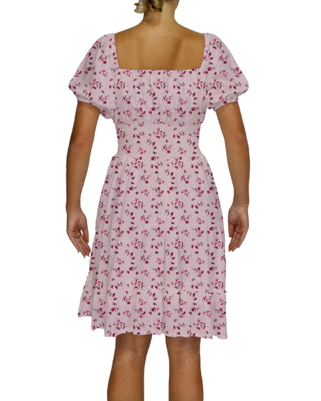Puff Sleeve Midi Dress