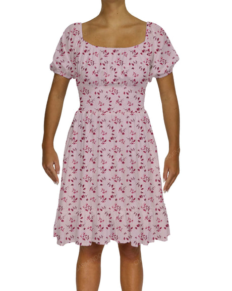 Puff Sleeve Midi Dress