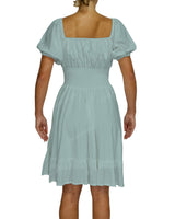 Puff Sleeve Midi Dress