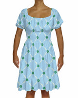 Puff Sleeve Midi Dress