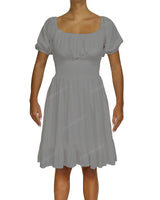 Puff Sleeve Midi Dress