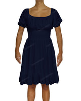 Puff Sleeve Midi Dress