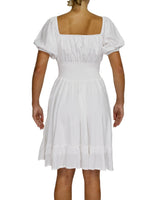 Puff Sleeve Midi Dress
