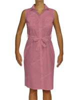 Sleeveless Shirt Dress