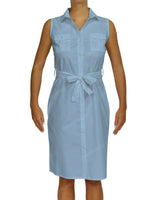 Sleeveless Shirt Dress