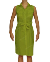 Sleeveless Shirt Dress
