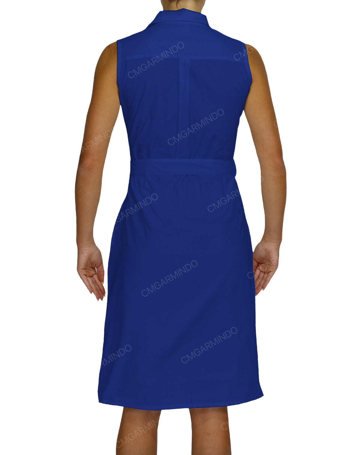 Sleeveless Shirt Dress