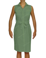 Sleeveless Shirt Dress
