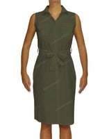 Sleeveless Shirt Dress