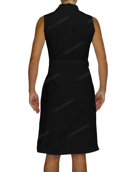 Sleeveless Shirt Dress