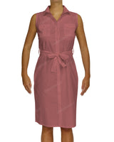 Sleeveless Shirt Dress