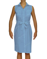 Sleeveless Shirt Dress