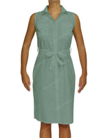Sleeveless Shirt Dress