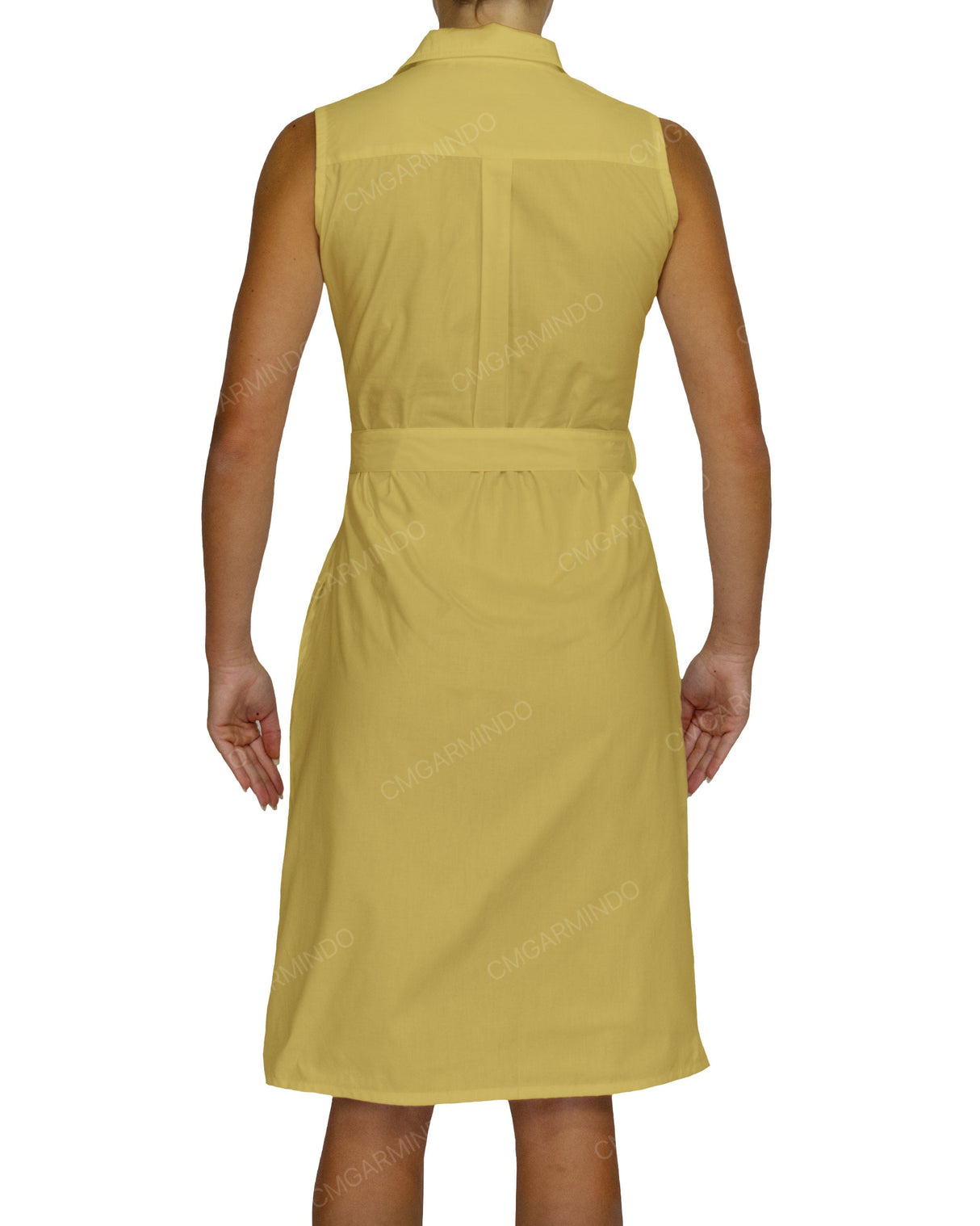 Sleeveless Shirt Dress