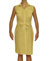 Sleeveless Shirt Dress