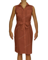 Sleeveless Shirt Dress