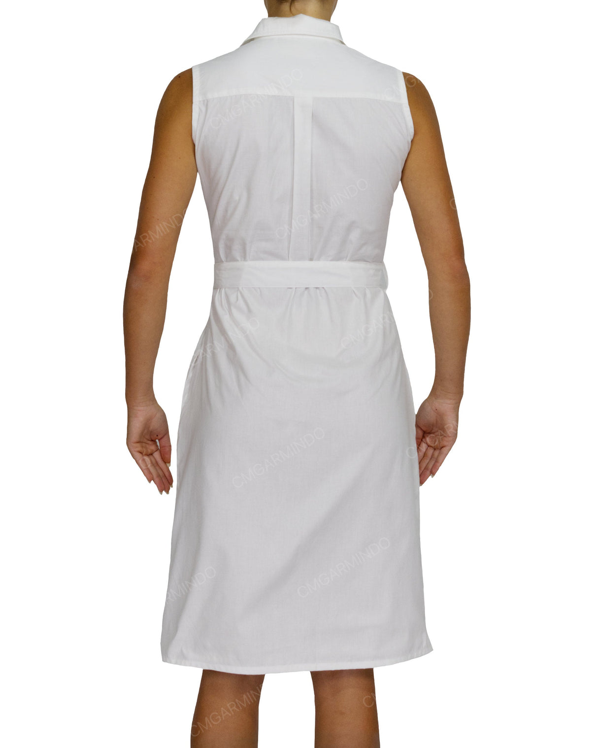 Sleeveless Shirt Dress