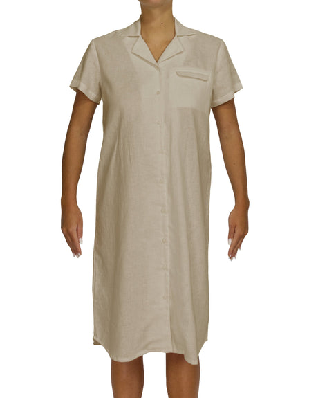 Short Sleeve Shirt Dress