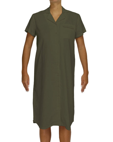Short Sleeve Shirt Dress